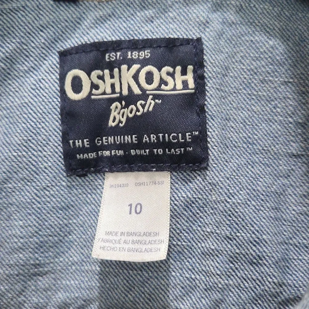 OSHKOSH Kids Classic Denim Jacket, Size 10